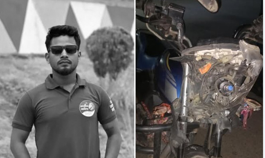 प्रहरी चेकिङको क्रममा मोटरसाइकल दुर्घटना हुँदा एक युवकको मृत्यु