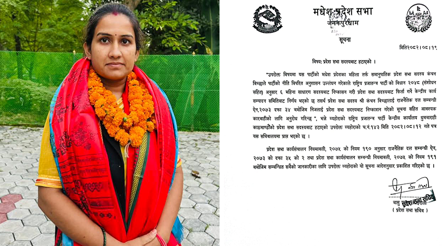 कञ्चन विच्छाको सांसद पद गुम्यो